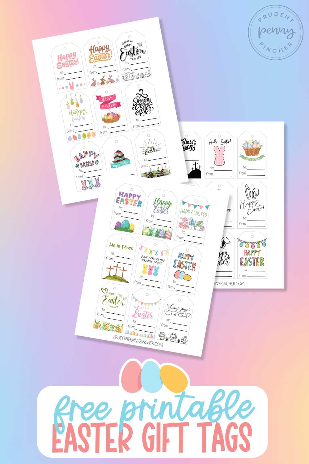 free easter tags printables