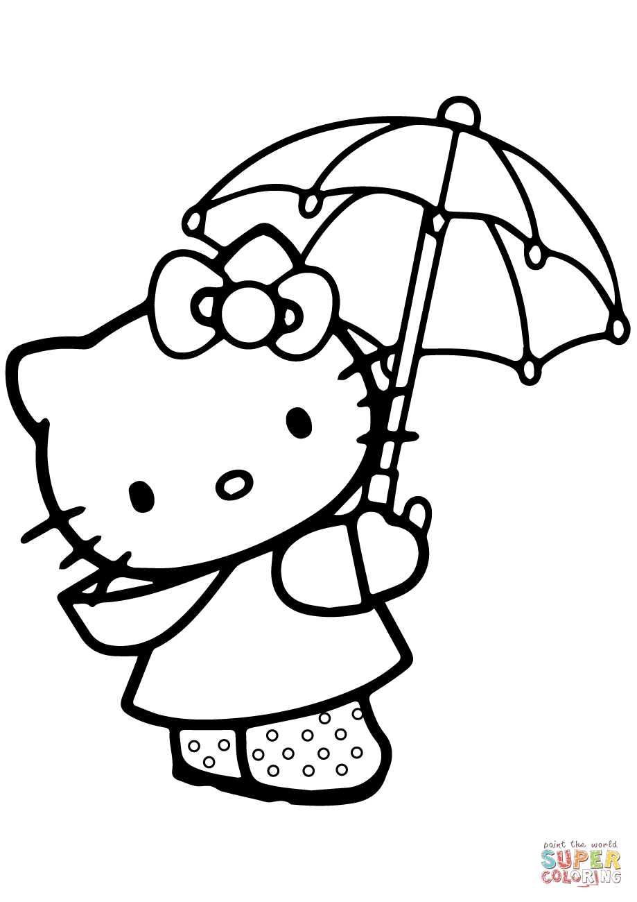 hello kitty drawing printable