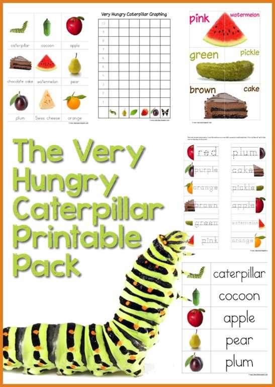 the very hungry caterpillar printables