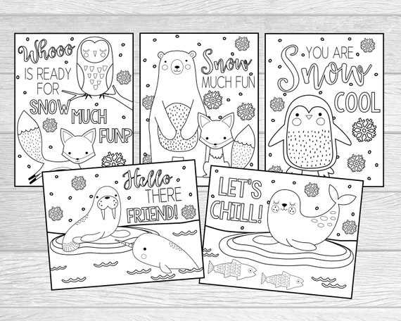 printable arctic animals coloring pages
