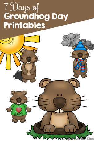 groundhog printable free