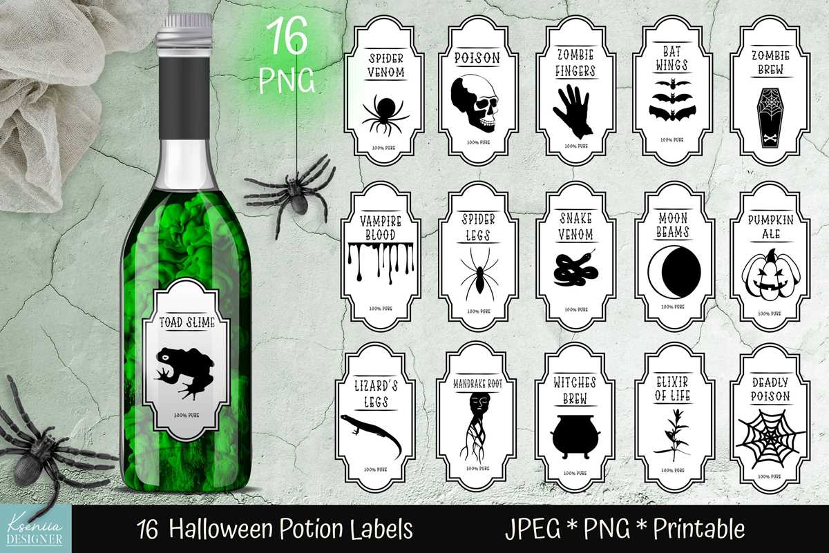free potion labels printable