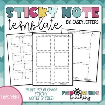 post it notes printable