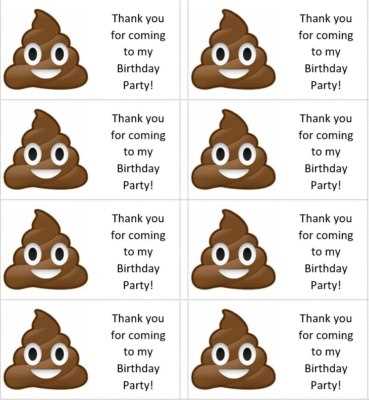 poop emoji printable
