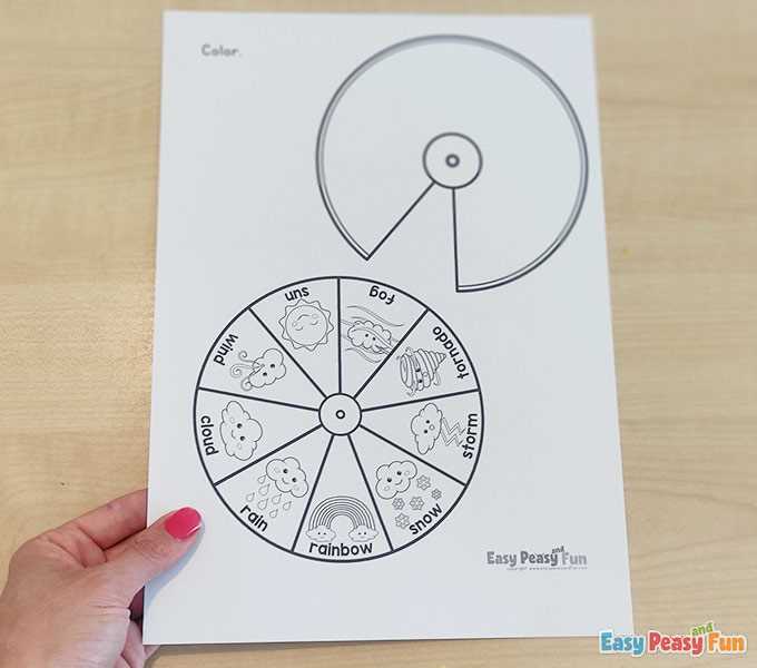 weather wheel printable