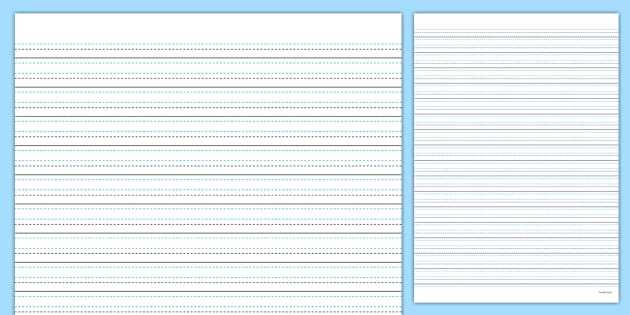elementary ruled paper printable