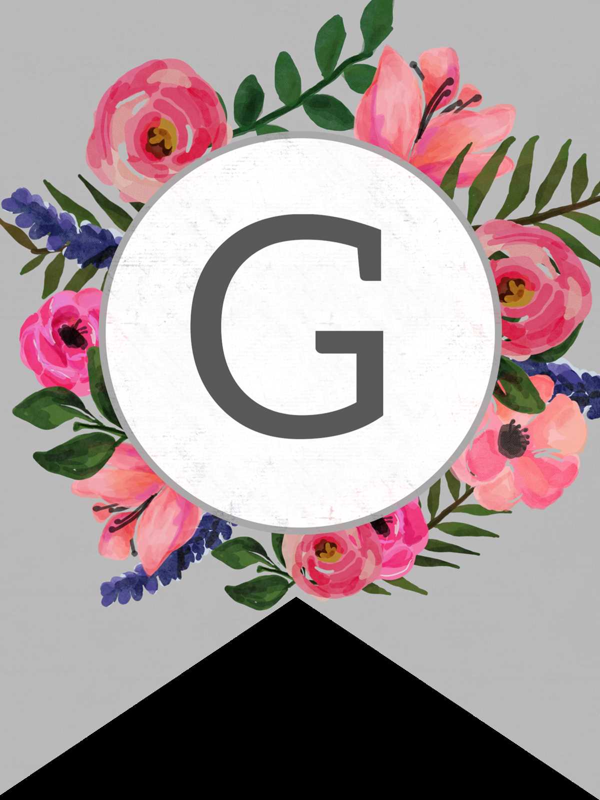 spring letters printable