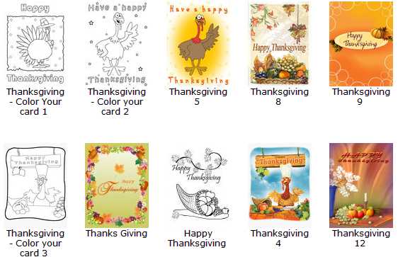 printable thanksgiving day cards