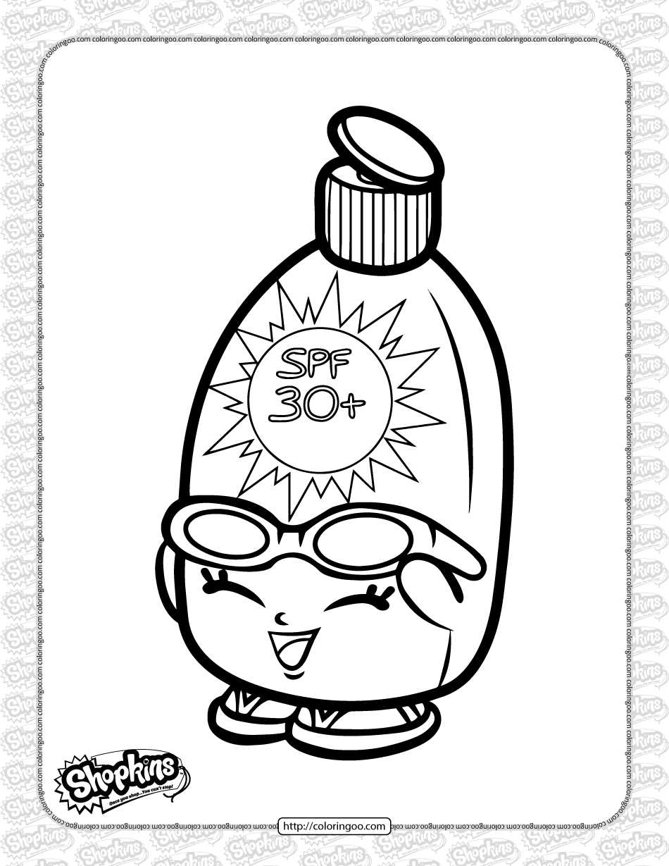 shopkins free printable coloring pages