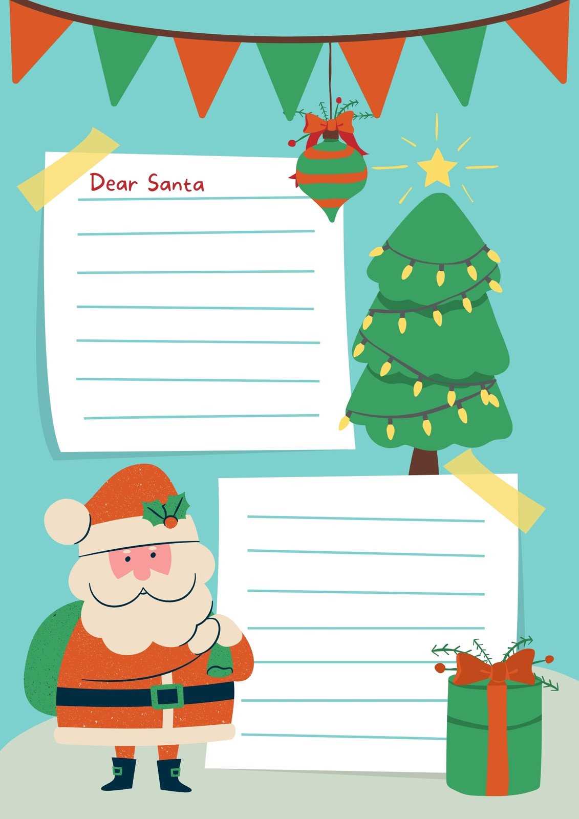 printable santa letter template