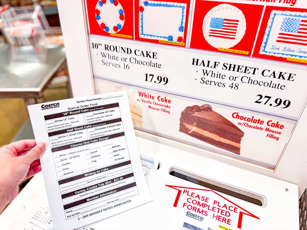 costco cake order form printable