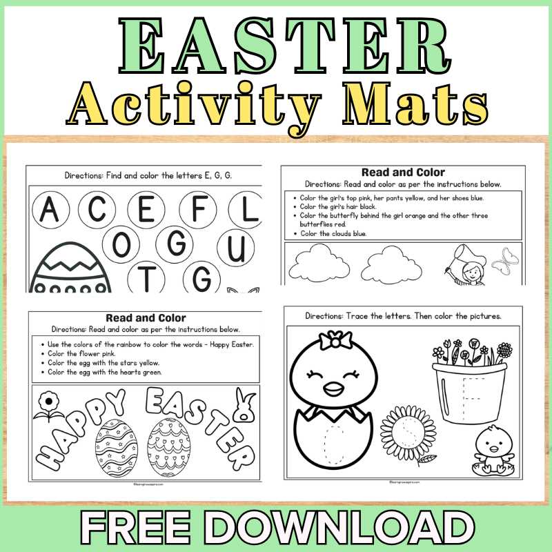 easter activities printable