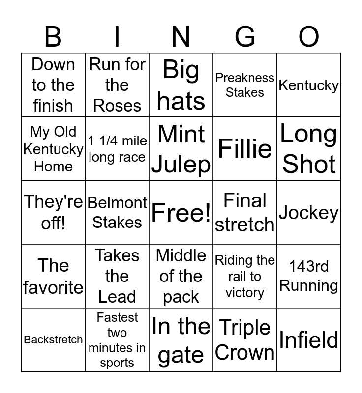 kentucky derby betting games printable