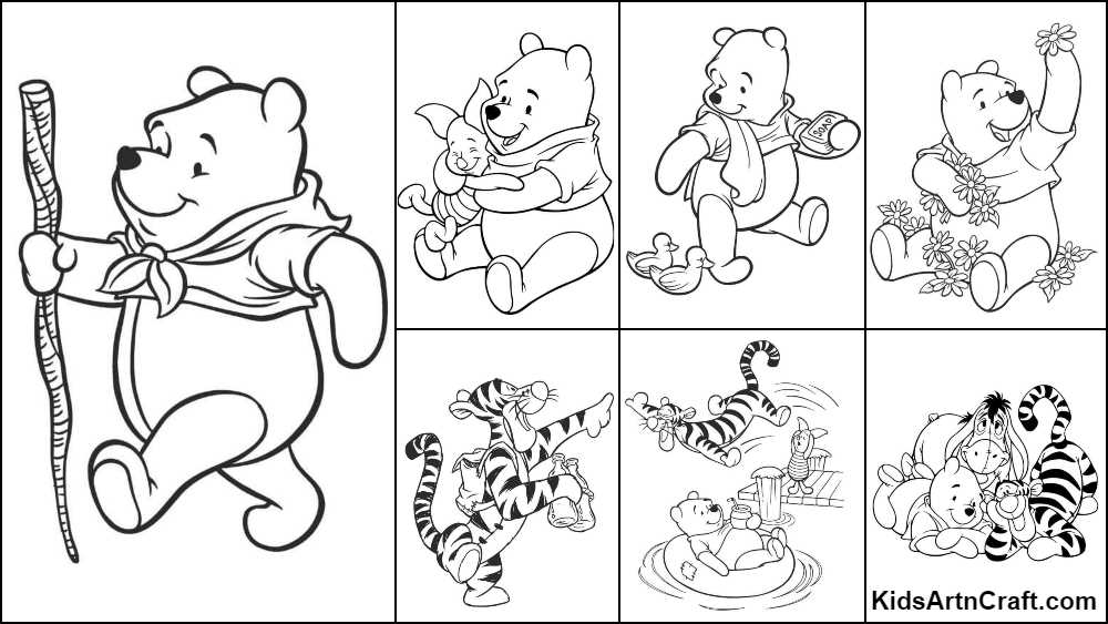winnie the pooh coloring pages free printable