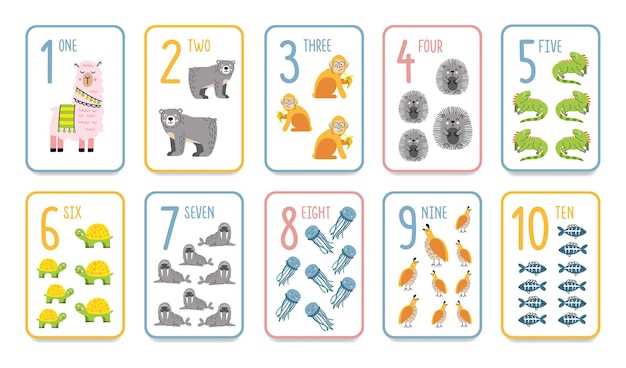 pre school number flash cards printable