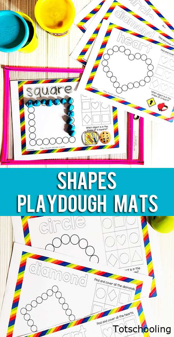 free printable playdough mats shapes