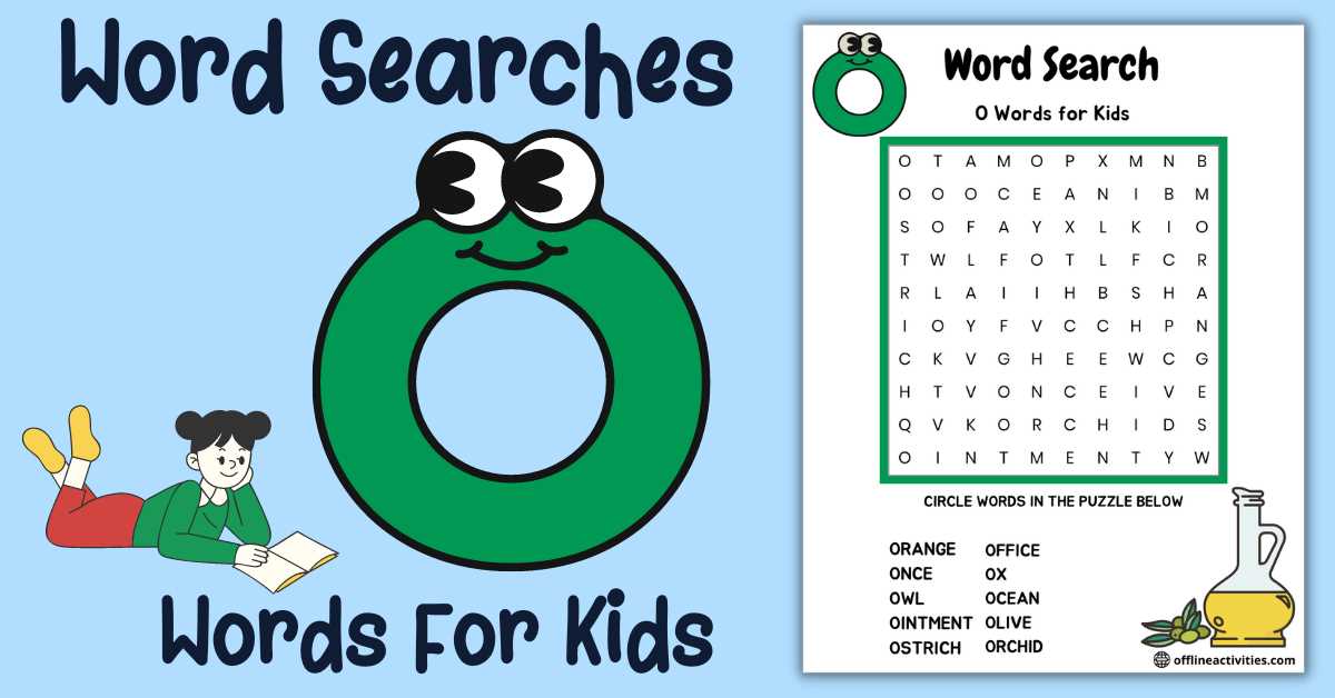 printable word searches for kindergarteners free