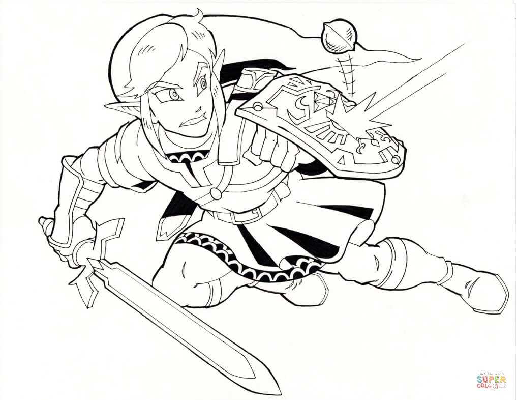 zelda coloring pages printable