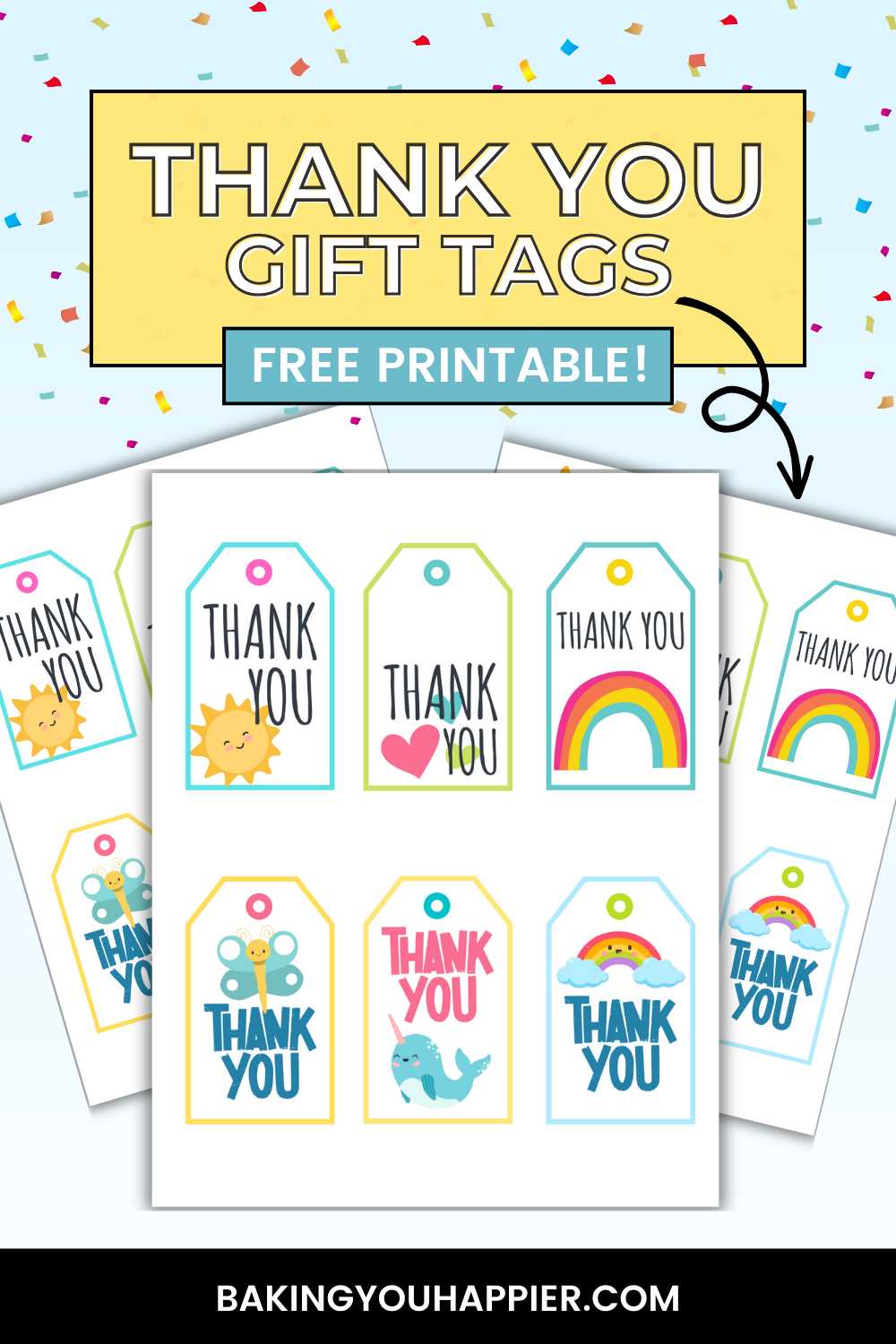 thank you free printable tags
