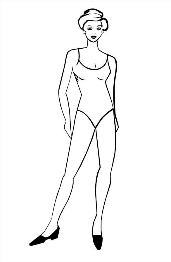 printable people outline