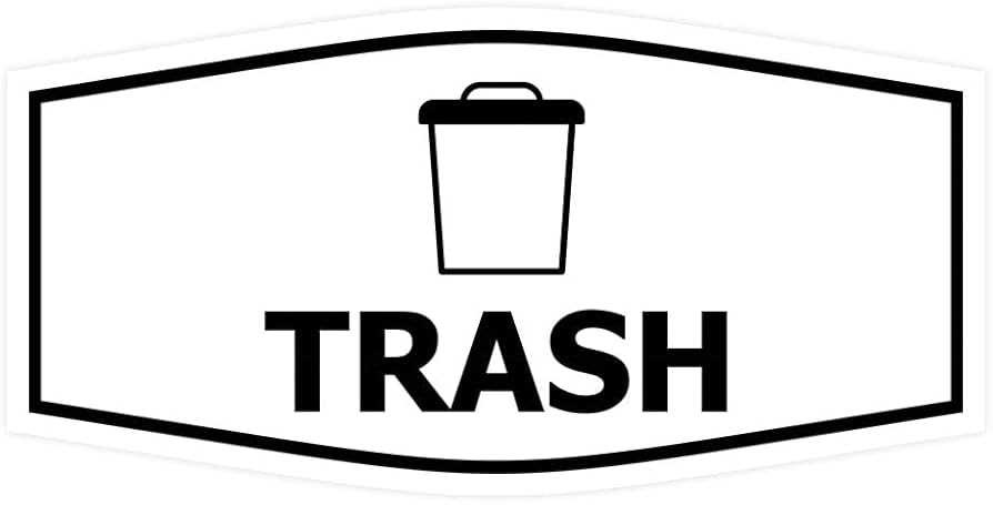 printable trash sign