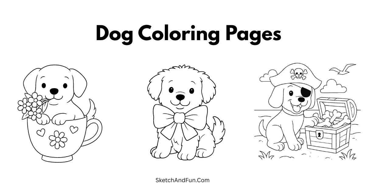 printable puppies coloring pages