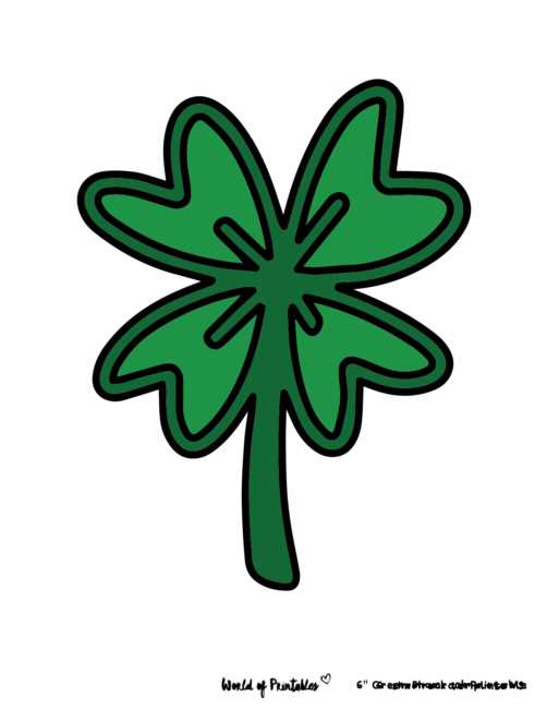 free printable small shamrock template