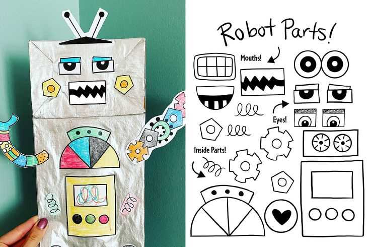 printable robot craft