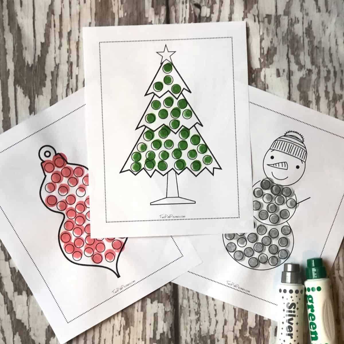 dot painting free printables