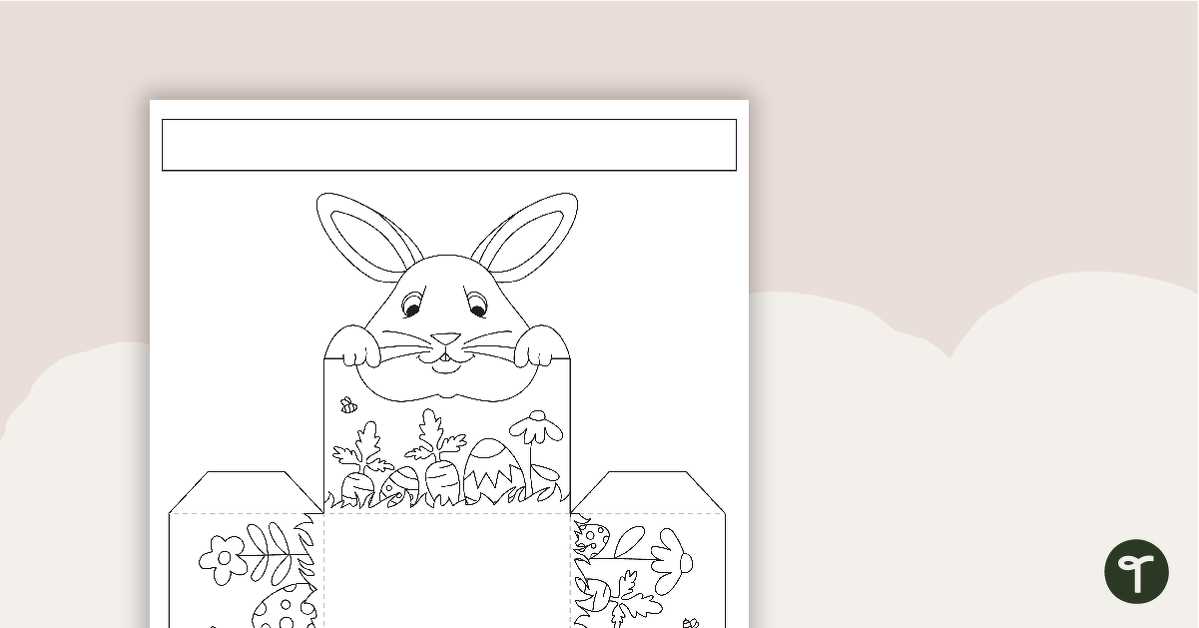 printable full page easter basket template