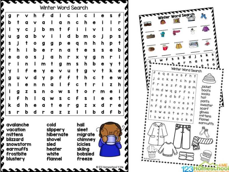 word search for 3rd graders printable