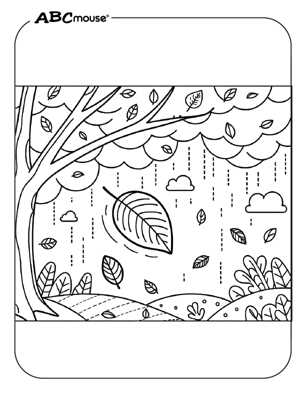 printable leaves to color