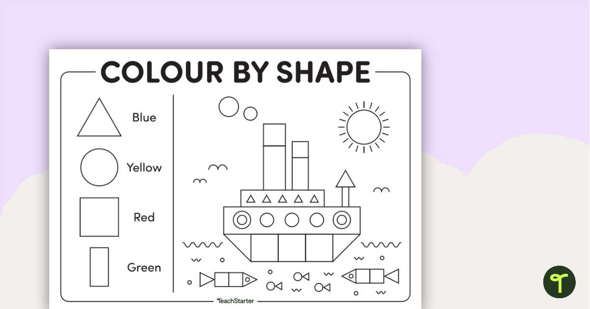 coloured shapes printable