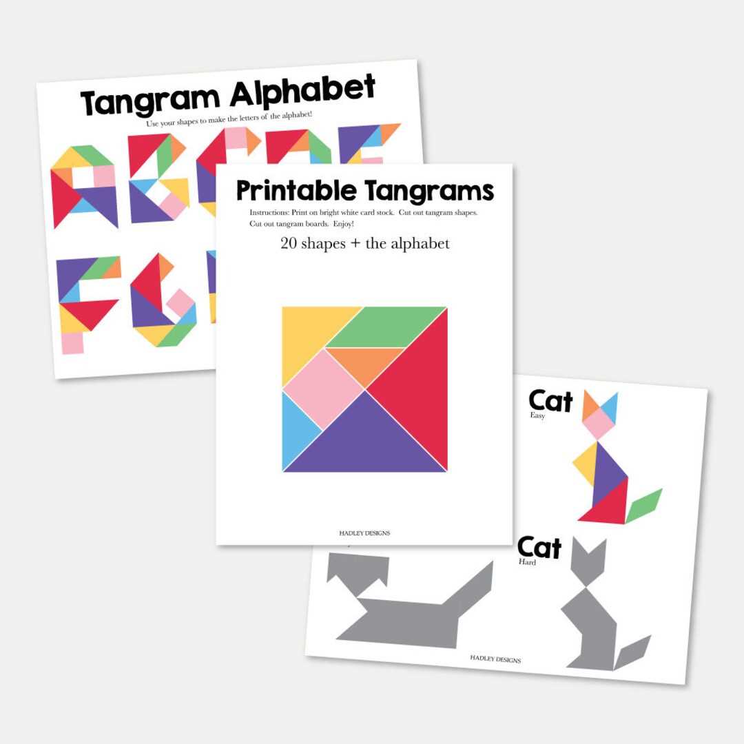 tangram designs printable