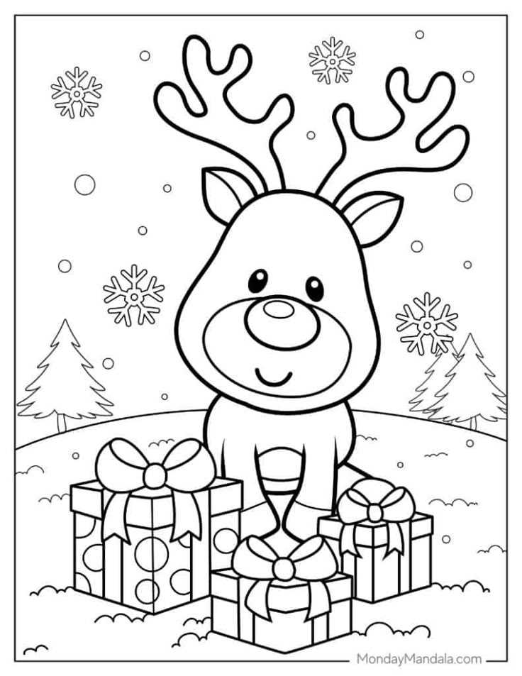 christmas coloring sheets free printable