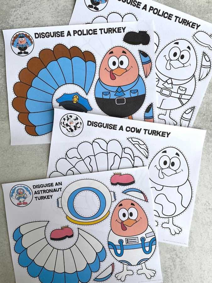 printable turkey disguises