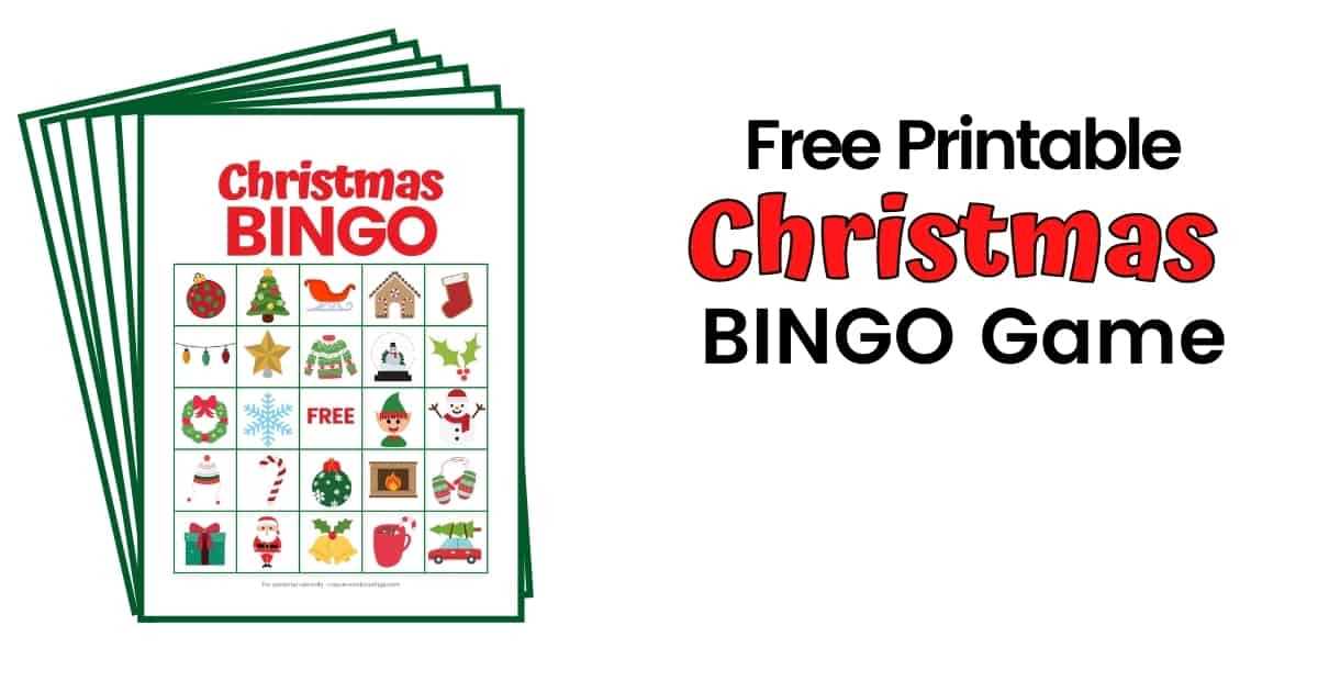 free christmas bingo cards printable