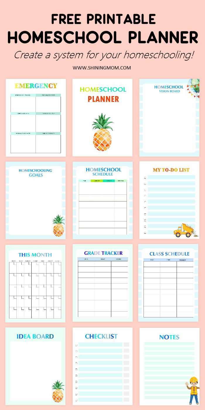 free homeschool planner printable